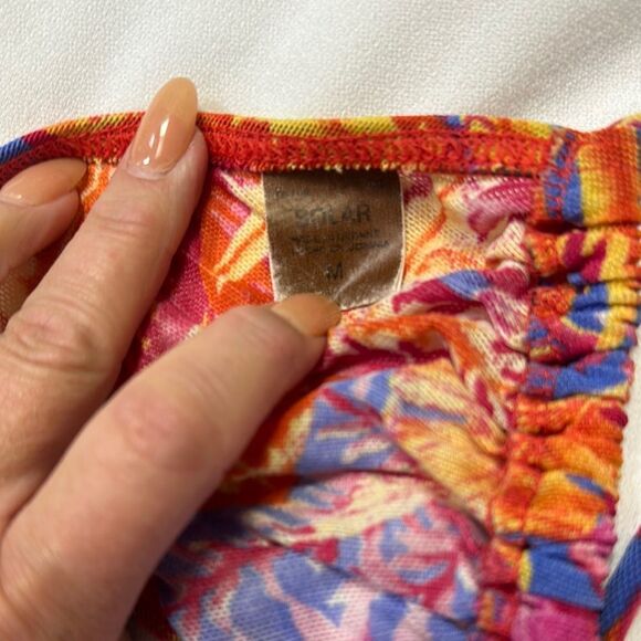 Billabong Orange and Purple String Bikini - Picture 2 of 4